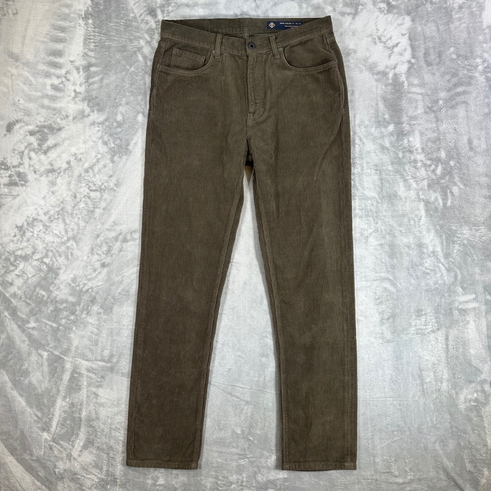 Roark HWY 128 Straight Fit Corduroy Jeans Men's Size 34x34 Olive Green
